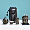 Ceramic Portable Travel Tea Set Kuaike Cup One Pot Four Cups Business Casual Gift Box