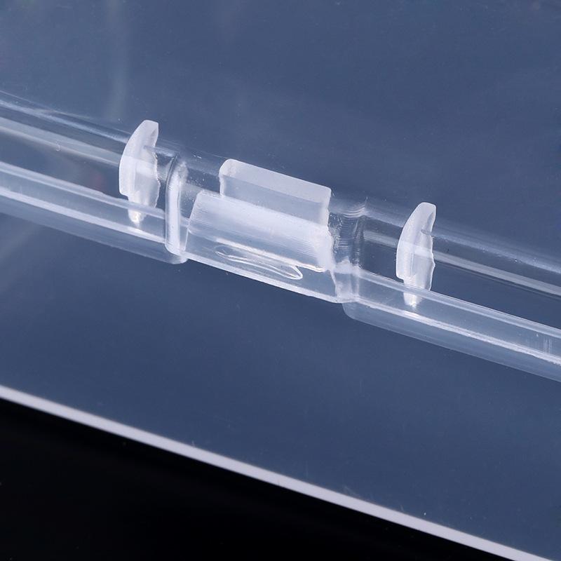 Transparent Fruit Fork Storage Box Organizer Plastic Storage Case Adjustable Container For Kids Fruit Fork Organizer Display Box