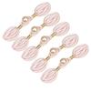 5Pcs Pearls Embellished Flower Shape Cheongsam Button Decorative Chinese Knot Button For Dress Cloaks Coat Sewing Craft