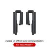 YZ For Tesla Model Y Car Front Seat Track Protection Cover Rear Door Sill Anti Kick Plate Interior Decoration Refit Accessories