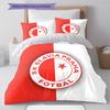 SK Prague Slavia Pattern Bedding,Quilt Set Quilt Cover Pillowcase Home Birthday Gift (1 * Duvet Cover + 2 * Pillowcase, Without Core)