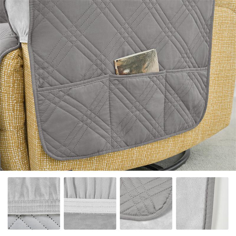 1 Seater Solid Color Recliner Sofa Covers Dust-proof Armchair Chair Cover for Living Room Anti-cat Non-slip Case Funda Sillon