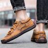 Handmade Leather Mens Shoes Comfortable Casual Walking Sneakers Men Loafers Hot Sale Vacation Driving Shoes Big Size 38-48