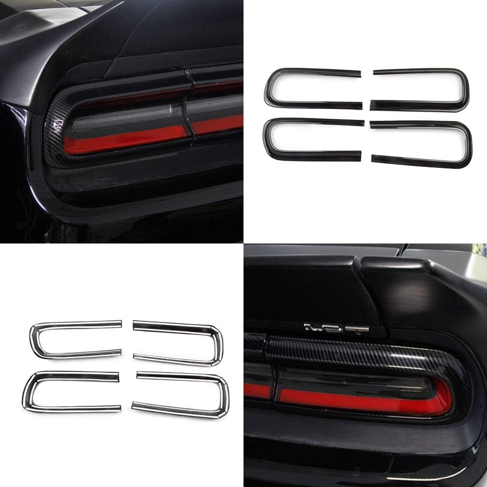 Fit for Challenger Taillight Cover Trim Carbon Fiber Accessories for Dodge Challenger 2015-2023