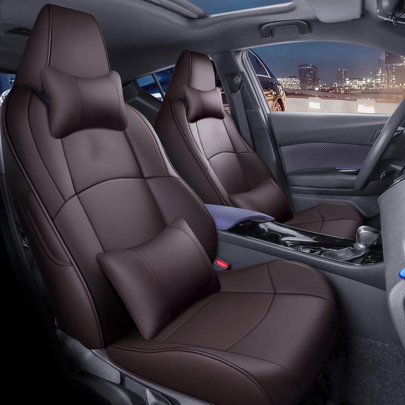 Car Styling Seat Cover For Toyota CHR 2018 2019 2020 2025 2025 2025 2025 Protecting Seat Cushion Leather Accessories -Full sets