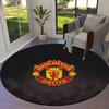 Manchester United F Round Area Rug,Carpet Rug for Living Room Bedroom Sofa Playroom Decor,Non-slip Floor Mat