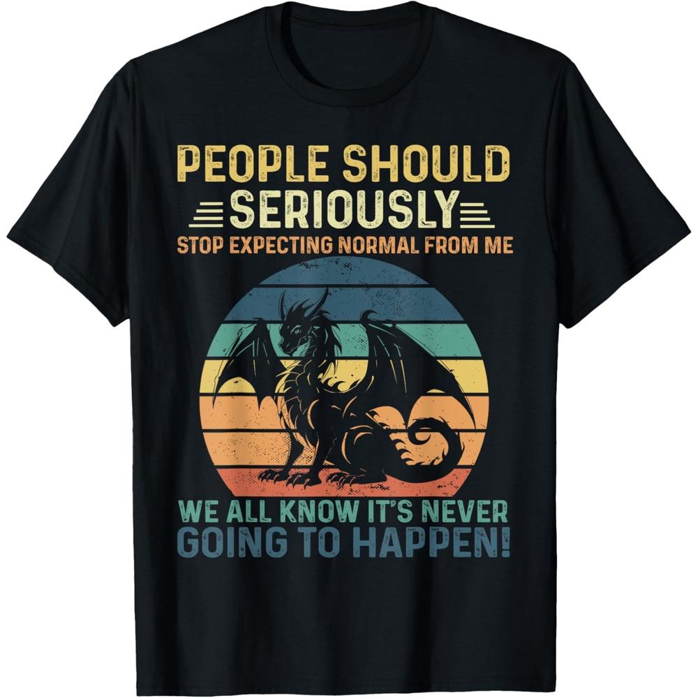 Vintage Dragon Seriously Shirt Dragon For Women and Girls T-Shirt XXL чёрный