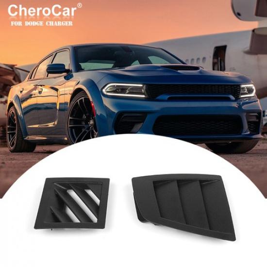 Inner Dashboard Side Air Vent Outlet Trim Decor Black For Dodge Charger 2006-10