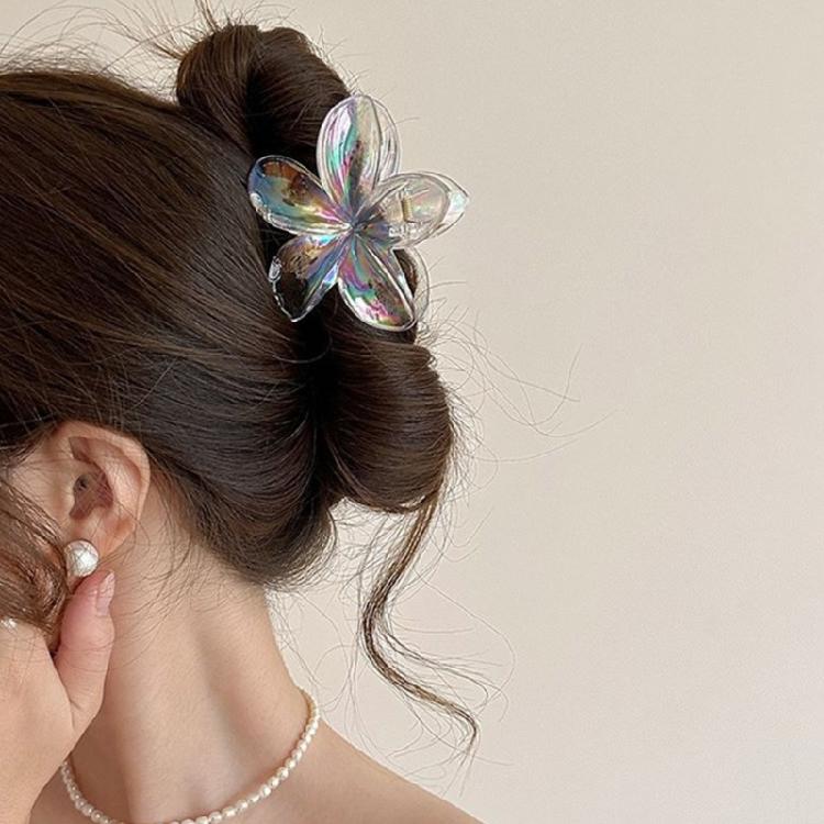 Floral Hair Clip High Ponytails Claw for Women and Girls Enhancing Your Look Fashionable Plastic Hair Accessory