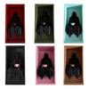 Sitting Grim Reaper Statue Spooky Bookshelf Decoration Gothic Black-Robed Man