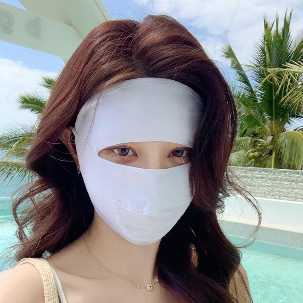 Breathable Sunscreen Mask Traceless Face Veil New Facial Gini  Outdoor Sports