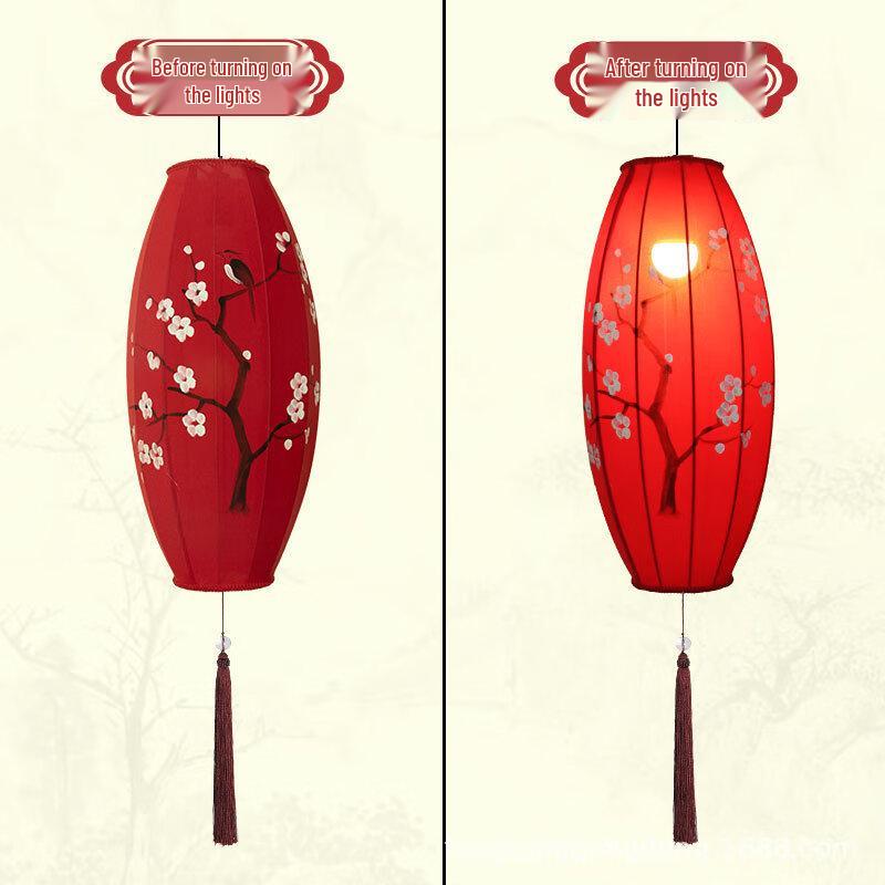 Lilang Chinese Tang Style Hand-painted Fabric Olive Decoration