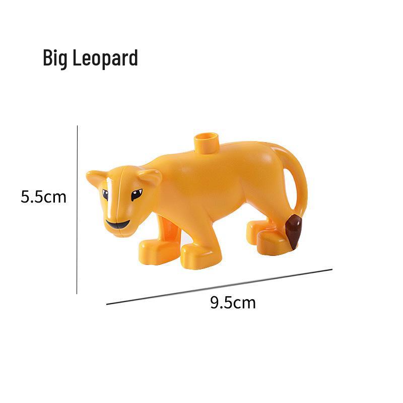 Compatible Large Bricks: Animal Accessories & Educational Building Blocks for Children - Ocean & Forest Themes