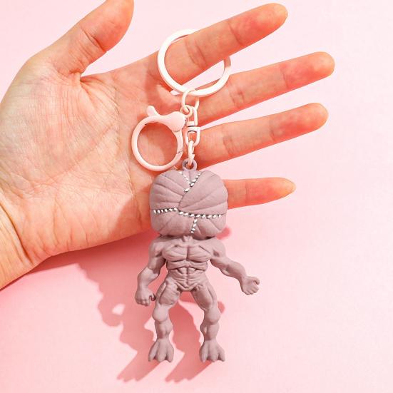 Nyckelring Hänge Tecknad Docka Design PVC Metall Nyckelring Flickvän Vän Födelsedagspresent Hänge Dekoration