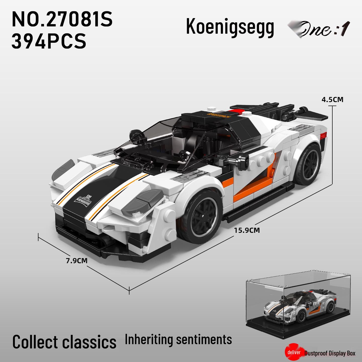 Koenigsegg Sports Car Building Blocks - Model 27081 by Yuxing King