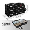 Custom Dachshund Toiletry Bag Women Badger Sausage the Wiener Dog Cosmetic Makeup Organizer Lady Beauty Storage Dopp Kit Case