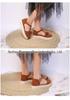 2020 Summer Tassel Buckle Strap Thick Sole Plus Size Women's Casual Sandals