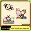 Labubu Cartoon Creative Metal Fridge Magnet – Cute, Strong Magnetic Decoration.