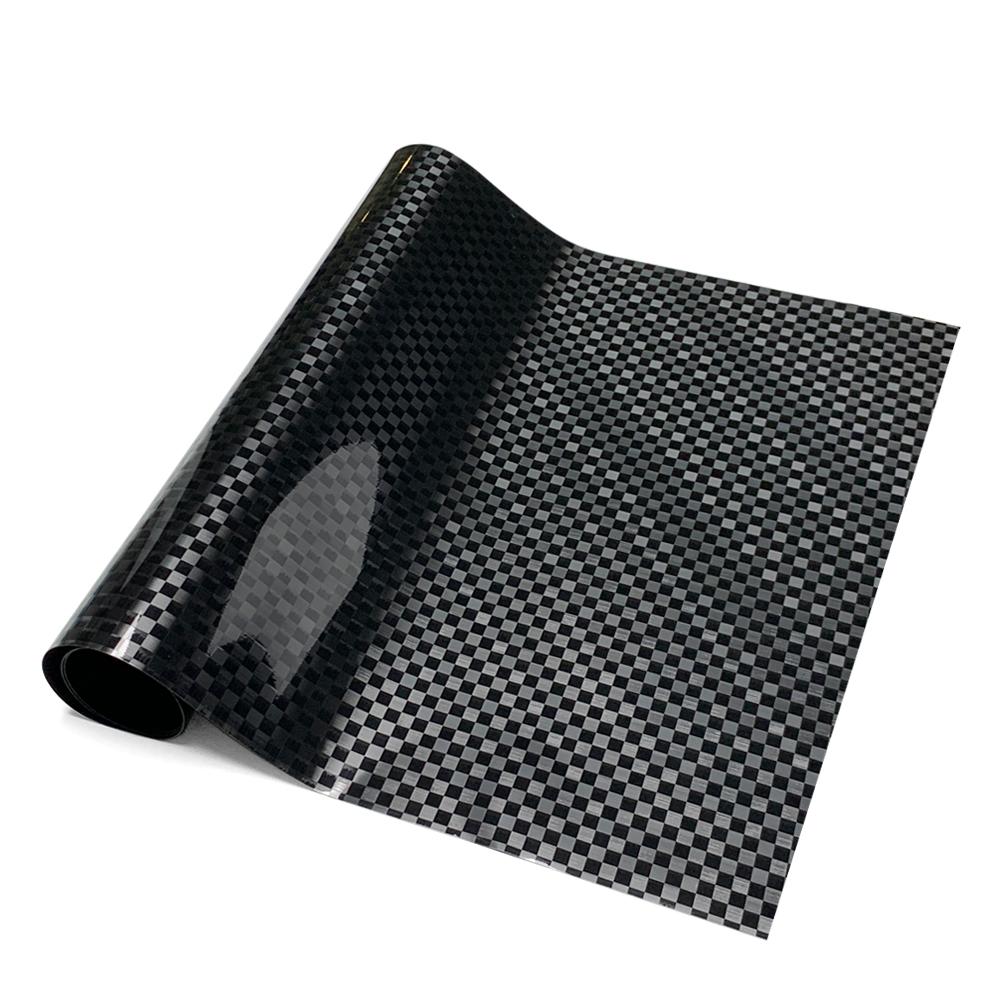 Car Stickers Vinyl Wrap Carbon Fiber Films Black Grid Wrap Decal Auto Body Decoration Stickers for Motorcycle Car Accessories