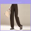 Womens Casual Wideleg Cotton Pants With High Waist And Pockets For Autumn Winter Comfort