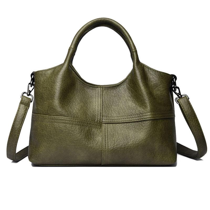 Bag women's bag new casual soft leather light messenger large capacity commuter handbag women's small bag