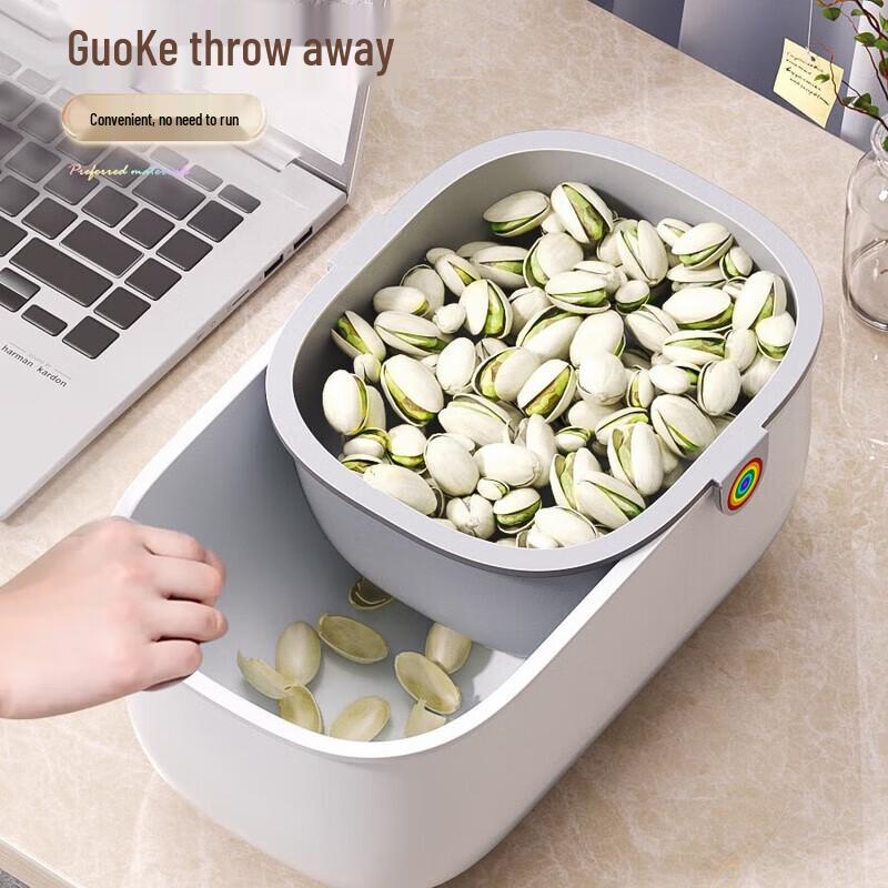 Jiabangshou Dubbellagers Snäck- & Fruktdräneringsfat