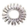 25-Pack Strong Stainless Steel Clothes Clips for Drying Laundry and Socks