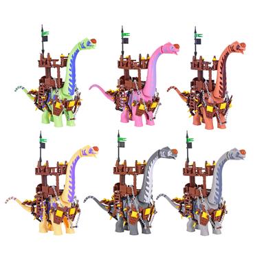 MOC Jurassic World Titanosaurus Zitplaats Bouwstenen Dinosaurus Stenen Tyrannosaurus Indominus I-Rex Assembleer Speelgoed Voor Kinderen