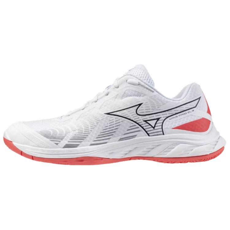 Mizuno WAVE FANG EL2 Unisex White Badminton Shoes Classic Versatile 71GA242325 40.5