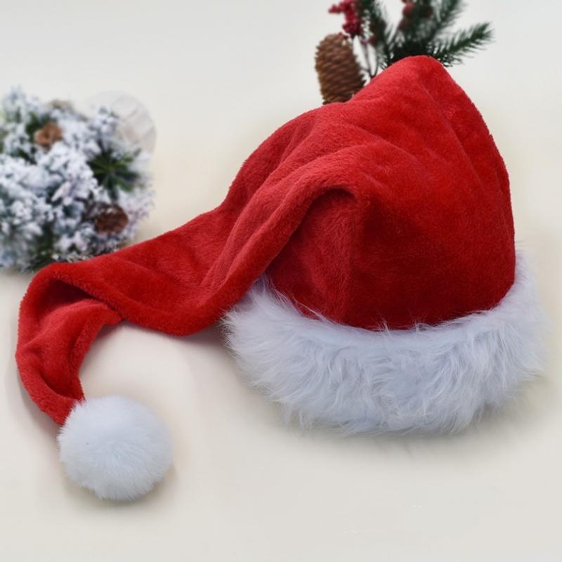 Extra Lange Superlange Weihnachts-Nikolausmütze Kinder Erwachsene Weihnachten Xmas Mütze Geschenke Neujahrsfest Feiertagsparty Zubehör Requisiten