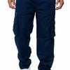 Mens Cargo Trousers Lightweight Elasticated Combat Work Bottoms Pants S-4XL