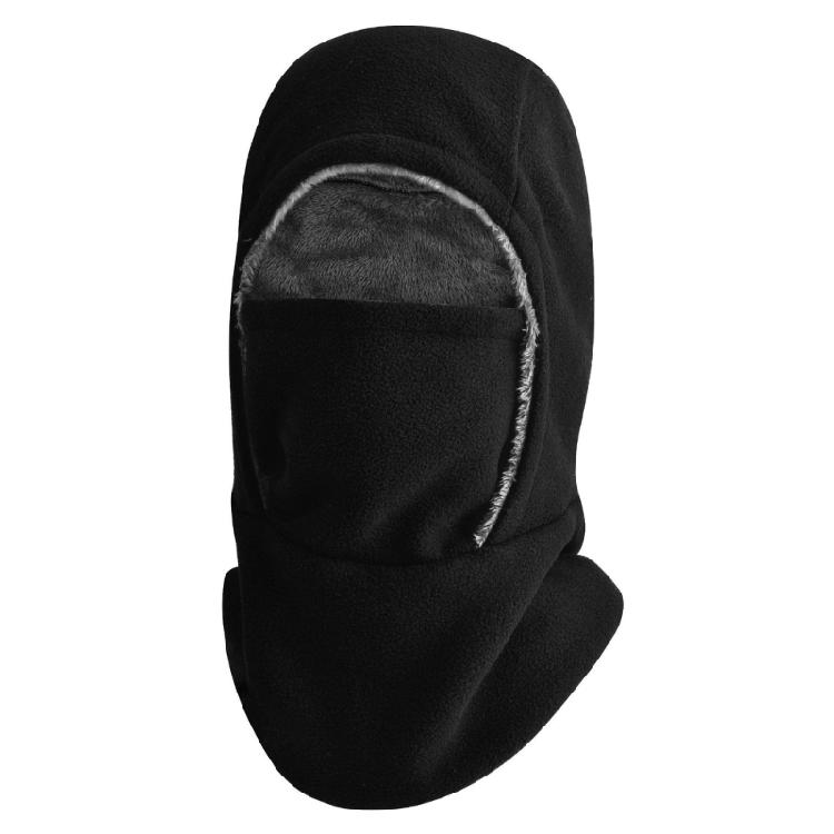 Winter Face Mask Hooded Hat With Elastic Fleece Lining Design For Winter Cycling Hiking Skiining Outdoor Activity Hat