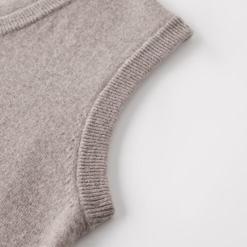 Shanshan Men's Pure Wool V-Neck Thermal Knit Vest