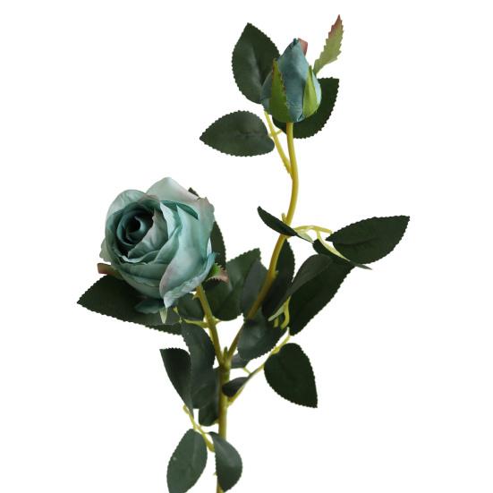 Artificial Flower Faux Silk Flower Fabric Soft Pliable Petals Flexible Stems Fake Roses Home Decor Wedding Bouquets Photo Props