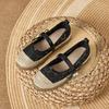 Fashion Elegant Women's Air Mesh Espadrilles Belt Strap Lace Mary Janes Ladies Breathable Lace Fisherman Shoes Embroidery Flats Loafers