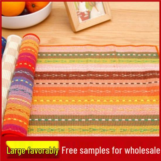 Bavlněná podložka pod talíř v evropském stylu, odolná proti teplu: Ochrana proti opaření, Vysokoteplotní izolace pro západní stolování