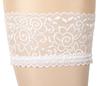 Cottelli LEGWEAR - Weiße Klassische Spitzenstrümpfe XS
