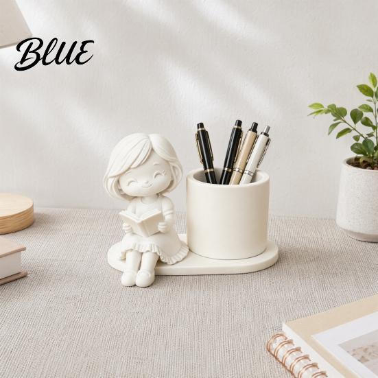 Three-dimensional Pen Stand 3D Printed Holder Creative Desktop Organizer for Pencils Gel Pens Smooth Surface Holder Makeup Brushes Storage Container