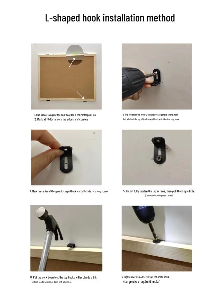 Pine Wood Frame Cork Bulletin Board for Photo Display and Kindergarten Decor