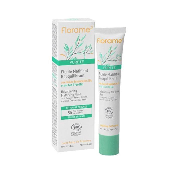 Florame Visage Fluide Matifiant Rééquilibrant Bio 40ml