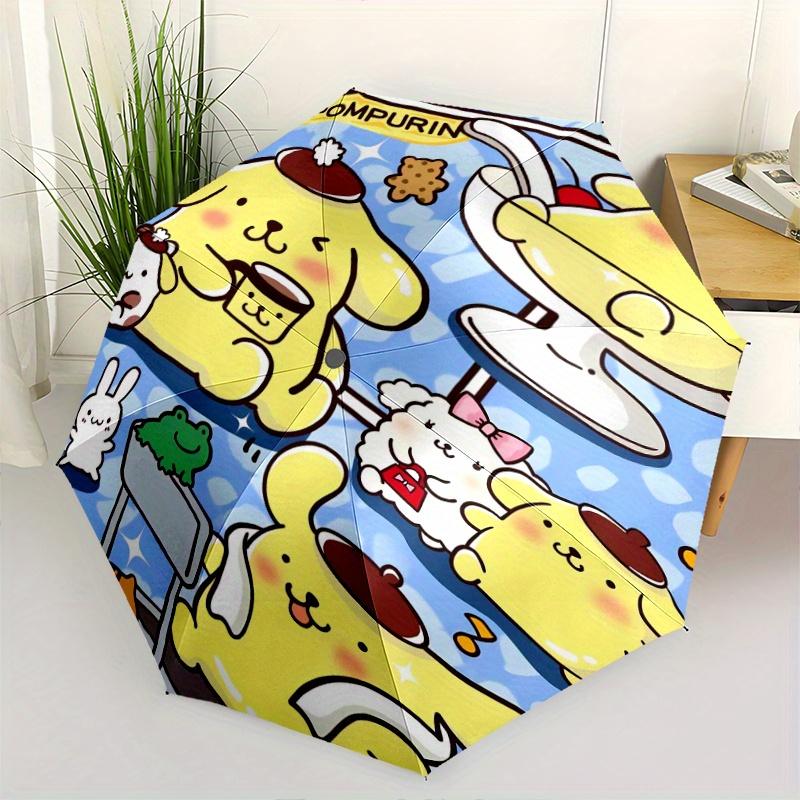 

Pom Pom Purin Sanrio Automatic Open/CloseCartoon Umbrella-CuteUmbrella with Cute Design, Portable 3-Fold Compact Umbrella for Men & Women, Valentine s