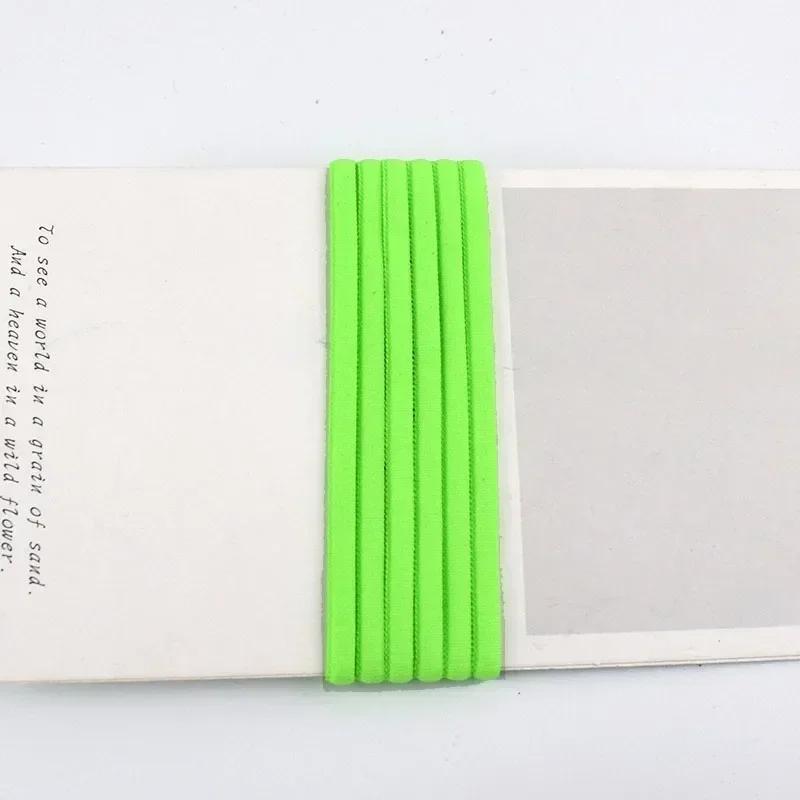 5/10/20Meters Elastic Band 3/5mm Colored Polyamide Rope Decor Rubber Tape Oil Core Hair Ring Stretch Ropes Sewing Accessories