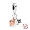 Charms camaleonte adatti a braccialetti originali alla moda in argento 925 con zircone, perlina a forma di polpo e tartaruga, ciondolo a forma di farfalla e lucciola, fai da te per realizzare gioielli