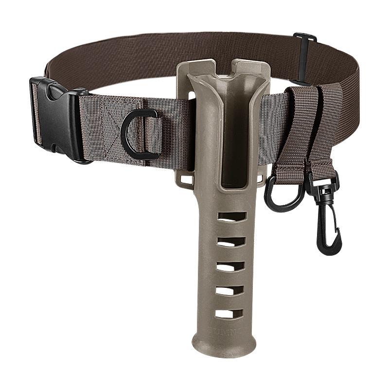 Portable Rod Holder Fishing Gear Accessory with Adjustable Waist Fishing Rod Insertion Device Fishing Accessories Tool