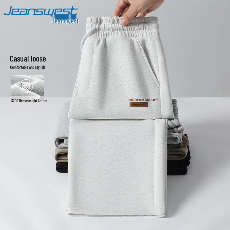 

Jeanswest Men s Heavyweight Letter Print Straight Leg Casual Pants 2XL