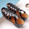 Summer Stylish Sandals for Man Leather Daily Roman Shoes Mens Business Dress Casual Comfortable Beach Footwear Flats
