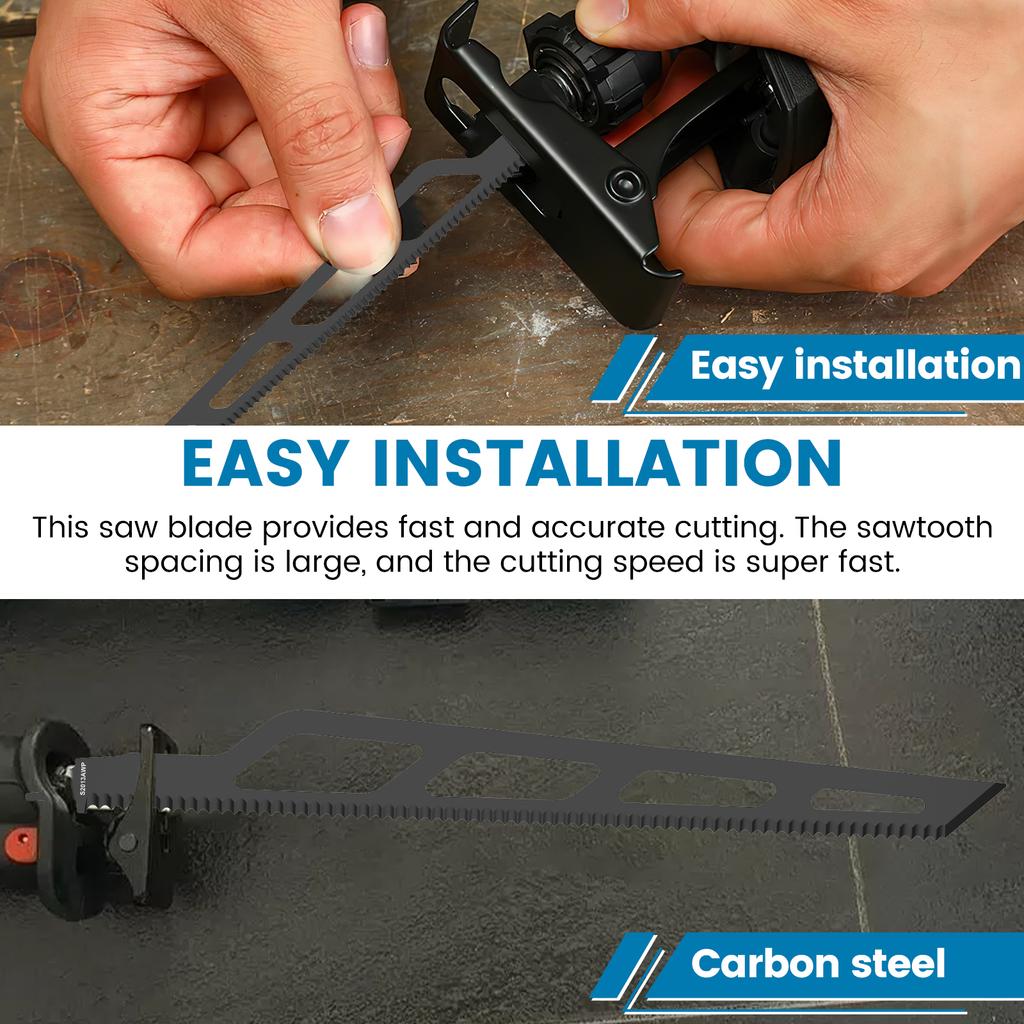 1Pc 400mm Reciprocating Saw Blades Saber Saw Handsaw Multi for Cutting Cardboard Carpet Leather Foam Polystyrene Saw Blades Tool