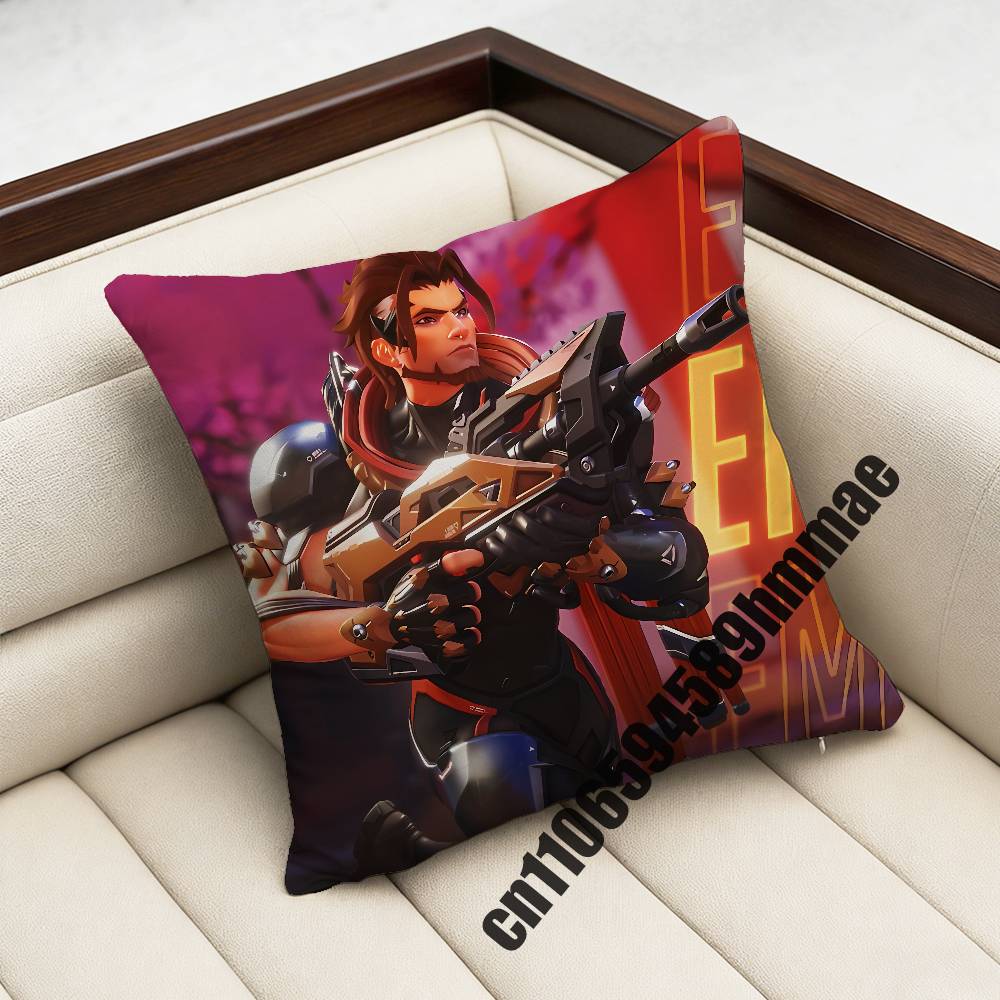 For Emre O-Overwatch Throw Pillow Case Sham 45X45Cm 40X40Cm Square Car Pillowcase Pad Cushion Cover