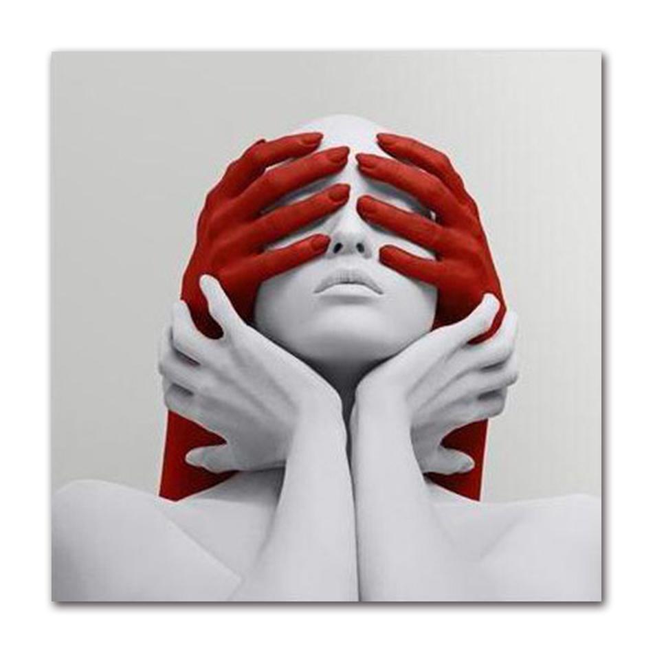 Abstract Figure Sculpture Poster Nordic White Woman Statue Canvas Painting Prints Wall Art Picture for Modern Home Decor Cuadros