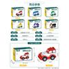 6672 Creative City Variety Car Children'S Large Granular Building Block Assembling And Riding Toy Car Gifts